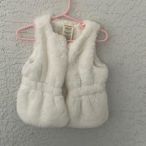 Faux fur winter wonderland children’s vest